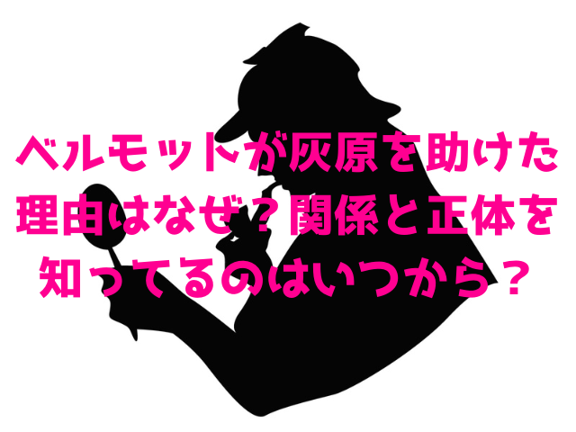 ベルモットが灰原を助けた理由はなぜ？関係と正体を知ってるのはいつから？